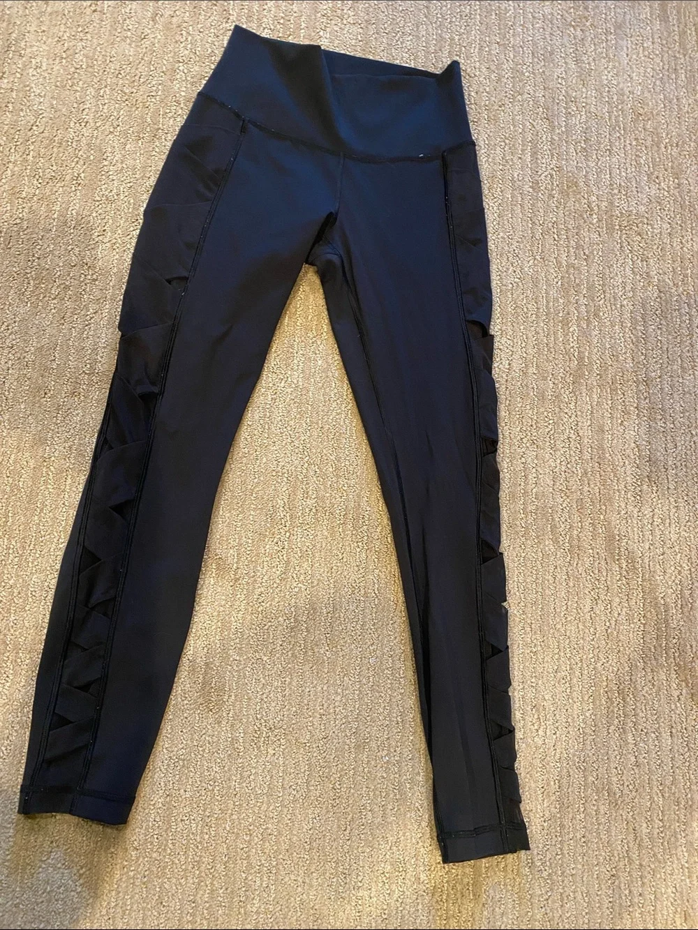 lululemon athletica Black Side-Panel Leggings